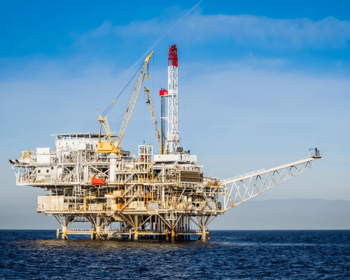 Oil field rig offshore